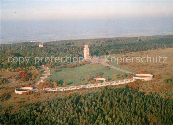 Buchenwald Weimar Nationale Gedenkstaette Buchenwald Mahnmal Fliegeraufnahme