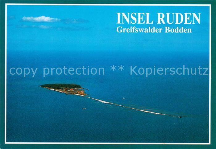 Insel Ruden Greifswalder Bodden Fliegeraufnahme