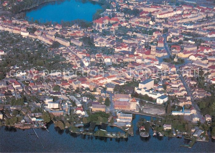 Neustrelitz Fliegeraufnahme mit Zierker See und Glambecker See