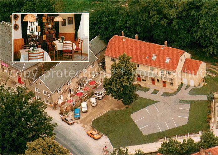 Eschdorf Schoenfeld-Weissig Fliegeraufnahme Gaststaette mit Restaurant und Saal