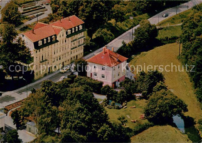 Bad Salzschlirf Kurhotel Illerhof mit Garten und Liegewiese Fliegeraufnahme