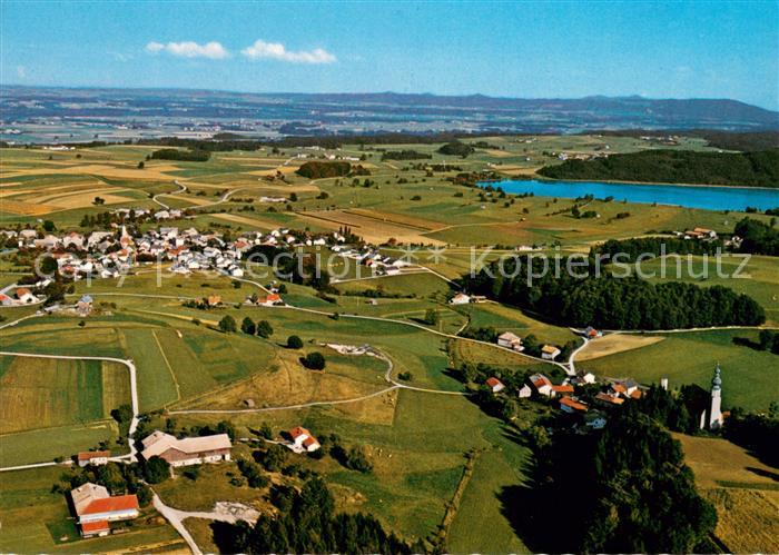 Tengling und Burg mit Waginger See Fliegeraufnahme
