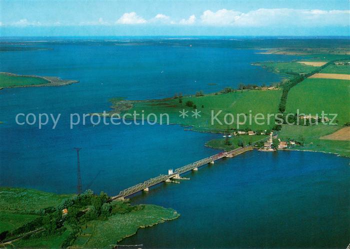 Zechin Zecheriner Bruecke Verbindung zur Insel Usedom Fliegeraufnahme