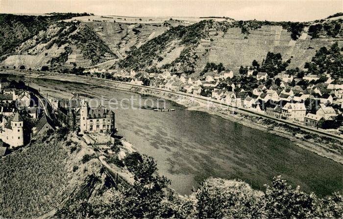 Niederfell Fliegeraufnahme mit Burg von der Leyen