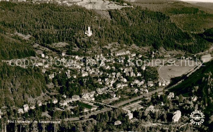 Bad Liebenzell Fliegeraufnahme mit Sanatorium Burghalde