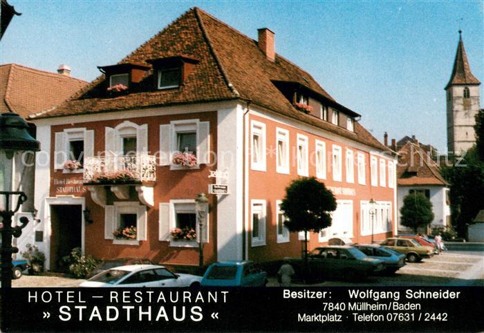Muellheim Baden Hotel Restaurant Stadthaus