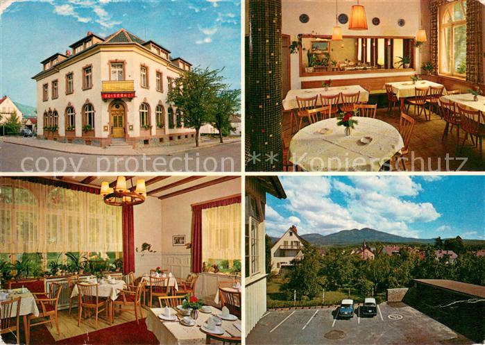 Muellheim Baden Hotel Kaiserhof Gastraeume Parkplatz