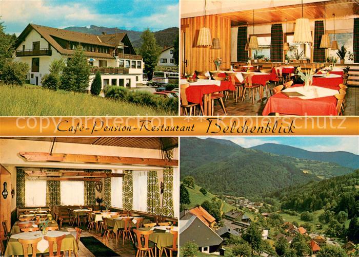 Aitern Cafe Pension Restaurant Belchenblick Gastraeume Panorama