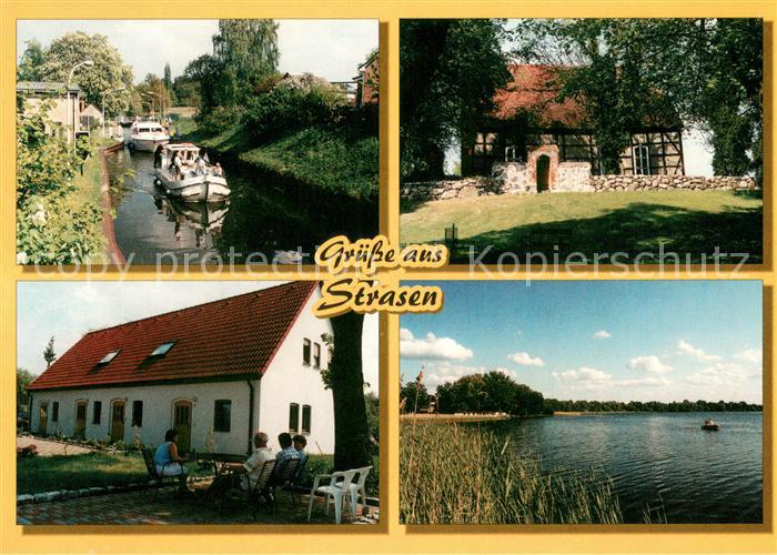 Strasen Schleuse Kirche Ferienwohnungen Paelitzsee