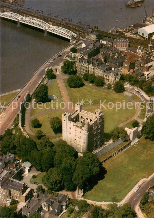 Kent Rochester Castle Air view