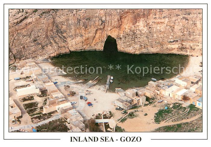 Gozo Malta Inland Sea Fliegeraufnahme