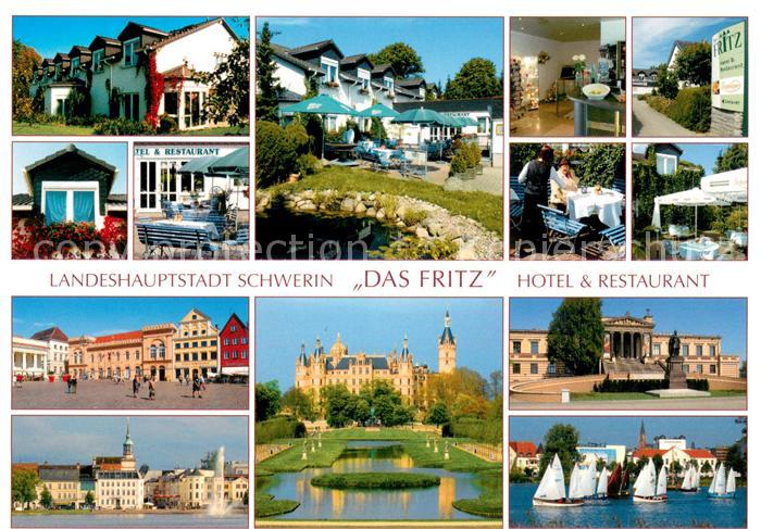 Schwerin Mecklenburg Das Fritz Hotel Restaurant Schloss Teilansichten