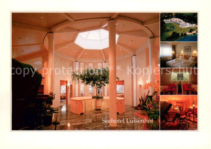 Falkenhagen Mark Seehotel Luisenhof Fliegeraufnahme Zimmer Kegelbahn Gaststube