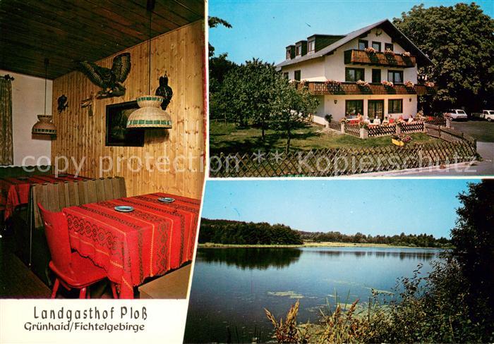Gruenhaid Landgasthof Ploss Gaststube Seepartie