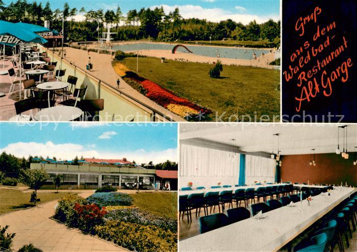 Alt Garge Waldbad Restaurant Freibad Gastraum