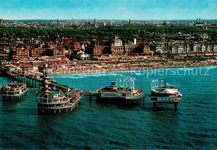 Scheveningen Fliegeraufnahme mit Seebruecke