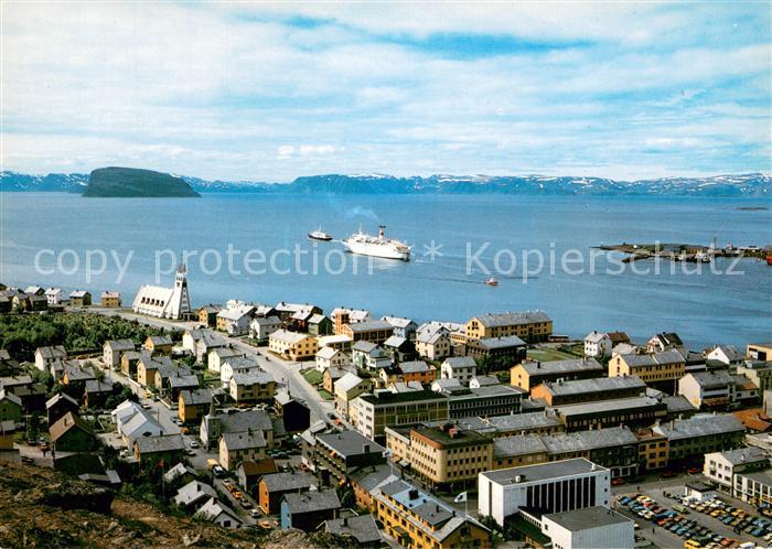 Hammerfest Utsikt over del av byen