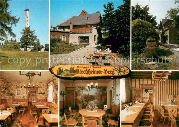 Riechheimer-Berg Berggasthaus Riechheimer Berg Gastraeume Aussichtsturm