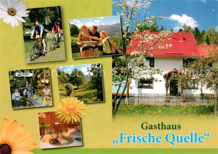 Truckenthal Schalkau Gasthaus Frische Quelle Gastraeume Radfahrer Wanderer