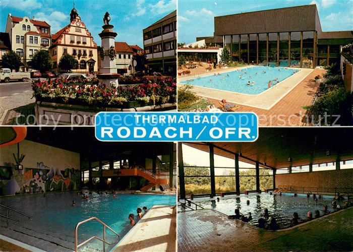 Rodach Coburg Thermalhallenbad Rodach Brunnen Freibad