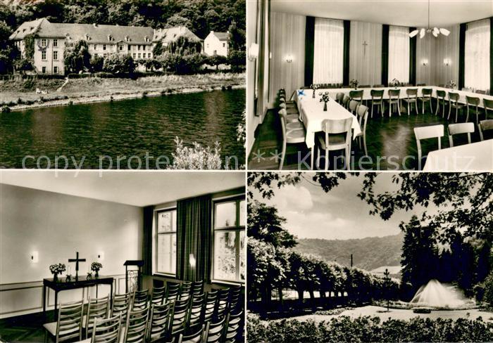 Laurenburg Erholungsheim Schloss Lauenburg Gastraum Hauskapelle Panorama