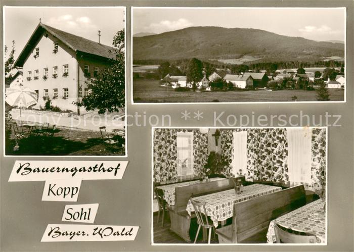 Sohl Niederbayern Bauerngasthof Kopp Panorama Gaststube