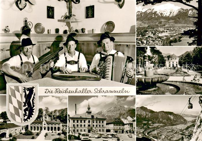 Bad Reichenhall Teilansichten Musiktrio Reichenhaller Schrammeln Seilbahn