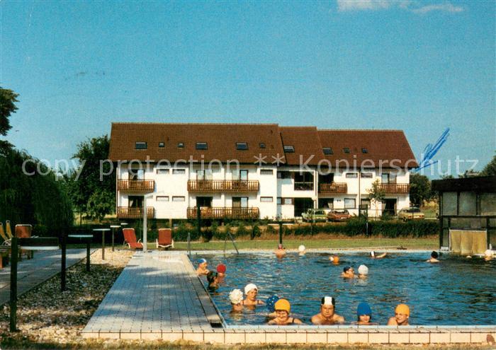 Bad Langenbruecken Bad Schoenborn Hotel Peters Garni Freibad