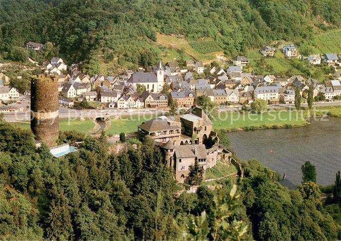 Burgen Mosel Burg Bischofstein Fliegeraufnahme