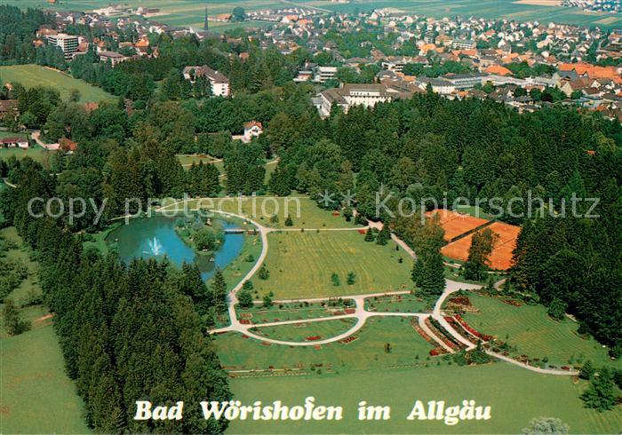 Bad Woerishofen Fliegeraufnahme mit Kurpark