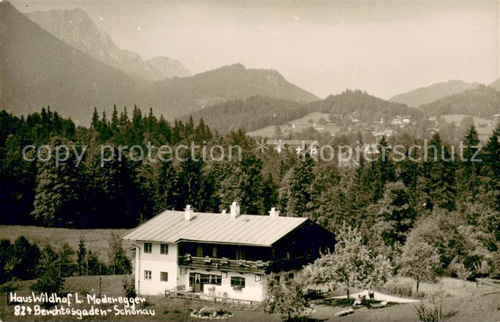 Schoenau Berchtesgaden Haus Wildhof Panorama Berchtesgadener Alpen