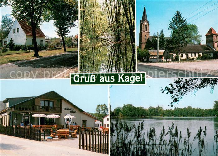 Kagel Gerthart Hauptmann Strasse Fliess Kirche Gaststaette Schwarzes Roessel Bab