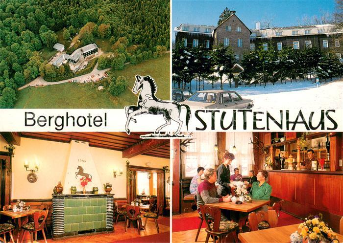 Vesser Rennsteig Berghotel Stutenhaus Restaurant Kaminzimmer Fliegeraufnahme