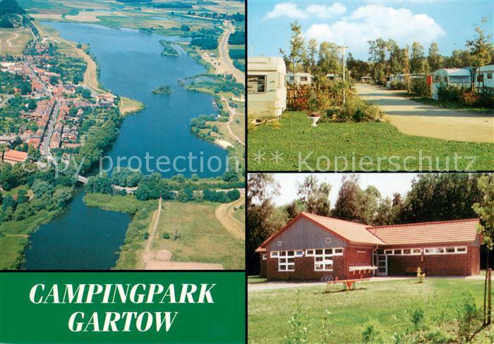 Gartow Elbe Caminpark Fliegeraufnahme