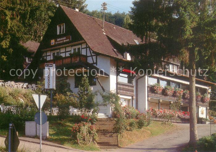 Sasbachwalden Berggasthaus Hohenrode Cafe Restaurant Pension