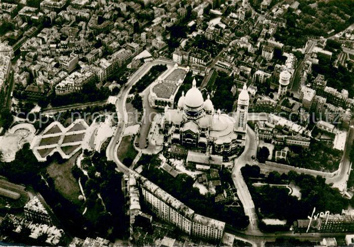 Paris Basilique du Sacré Coeur de Montmartre vue aérienne