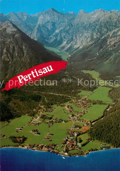 Pertisau Achensee mit Karwendelgebirge Fliegeraufnahme