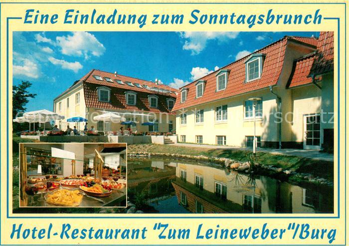 Burg Spreewald Hotel Restaurant Zum Leineweber Sonntagsbrunch
