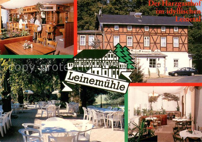Molmerswende Gasthof Hotel Leinemuehle Restaurant Terrasse