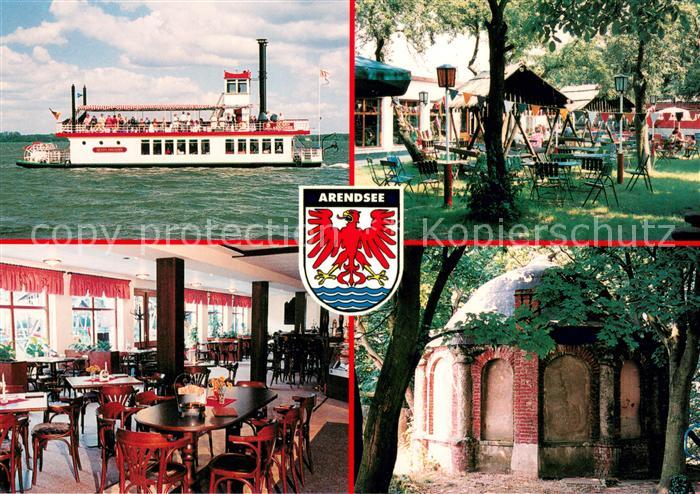 Arendsee Altmark Gartenlokal Zum alten Gustaf Raddampfer