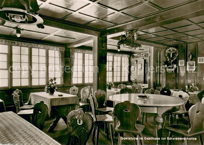 Schonach Schwarzwald Gasthaus zur Schwedenschanze Gaststube Rohrhardsberg