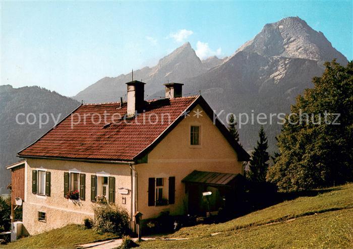 Ilsank Berggaststaette Soeldenkoepfl am Soleleitungsweg mit Watzmann