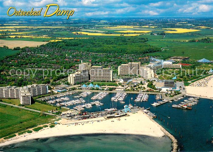 Damp Ostseebad Ferienresort Hotels Hafen Fliegeraufnahme