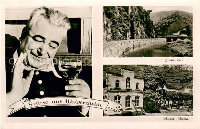 Walporzheim Hans Sattler Restaurant Pension Winzerverein Bunte Kuh Felsen an der