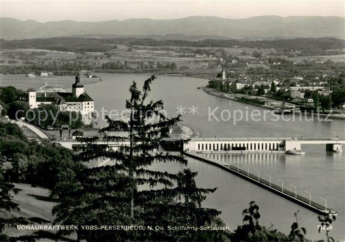Persenbeug-Gottsdorf Donaukraftwerk Schiffahrts-Schleusen