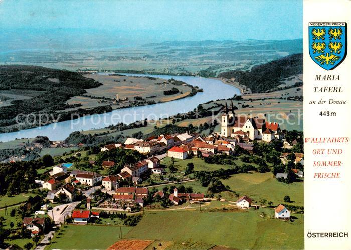 Maria Taferl Wallfahrtsort und Sommerfrische Fliegeraufnahme