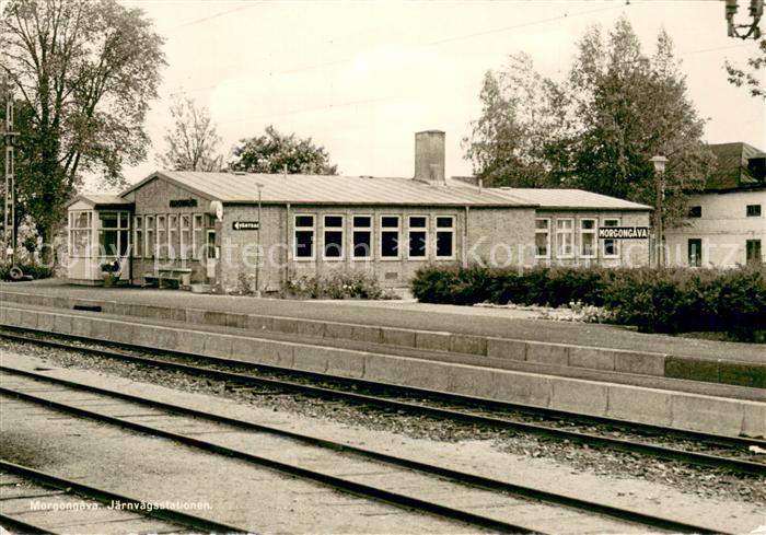 Morgongava Jaernvaegsstationen Bahnhof