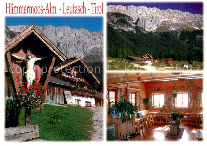 Leutasch Haemmermoos Alm im Leutascher Gaistal Inri Kreuz Alpen
