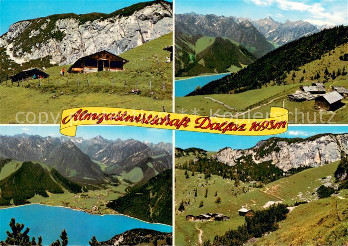 Achensee Almgastwirtschaft Dalfaz Landschaftspanorama Bergwelt Rofangebirge Berg