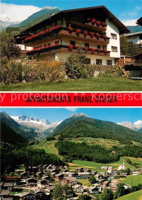 St Johann Ahrntal Appartments Franz Steger Gesamtansicht mit Alpenpanorama